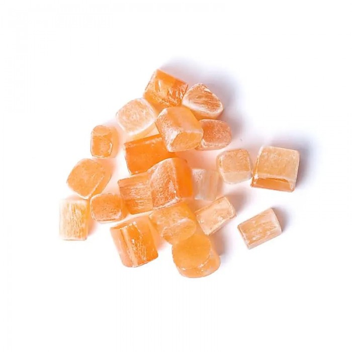 Πορτοκαλί Σεληνίτης - Orange Selenite Βότσαλα - Πέτρες (Tumblestones)
